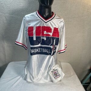 MAGIC JOHNSON USA Basketball Mitchell & Ness '92 Warm Up Jersey 40 M Medium